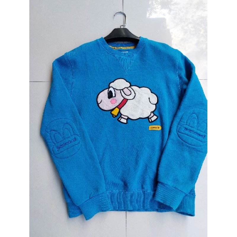 crewneck pancoat domba/sheep biru original/crewneck original/sweeter