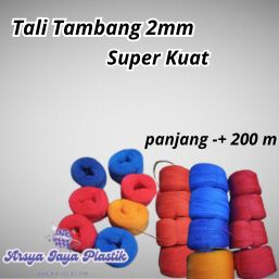 

BISA COD PROMO NEW BIG SALE tali pe atau tali tambang 2mm serbaguna, bisa untuk tali layangan dan tali tampar harga per rol