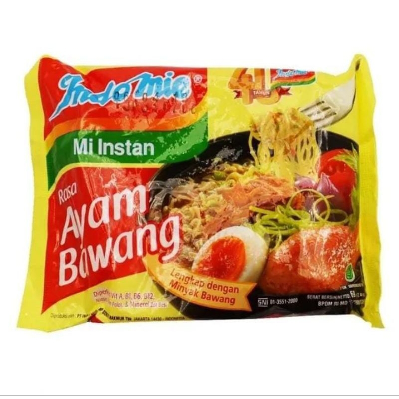 

Mie instant Indomie Ayam Bawang | 1 Dus isi 40 BKS