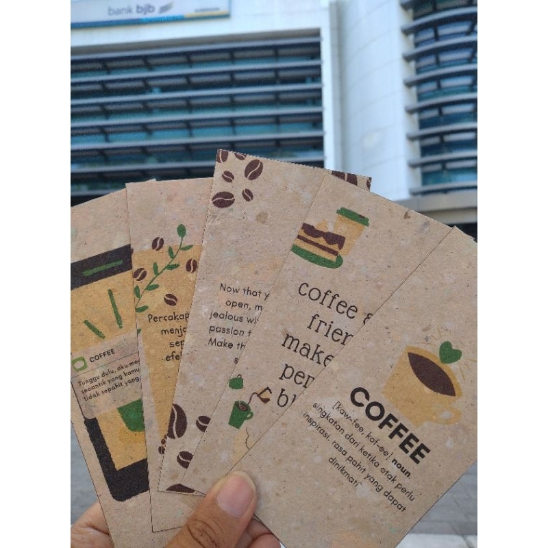 

Bookmark Pembatas Buku Coffee Series