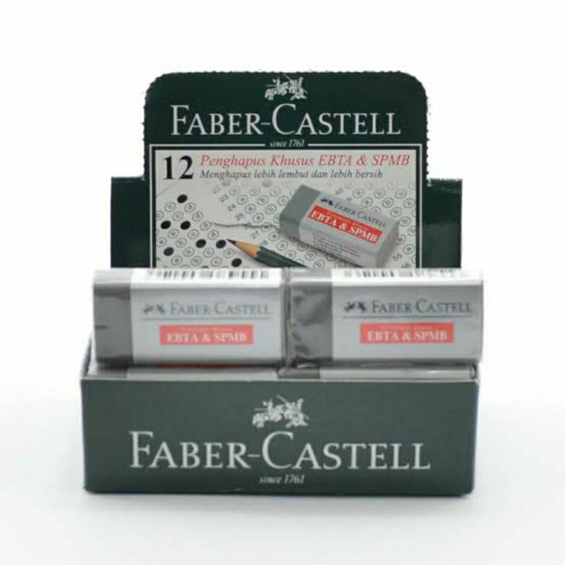

Penghapus faber Castell // penghapus warna abu abu epta & SPMB