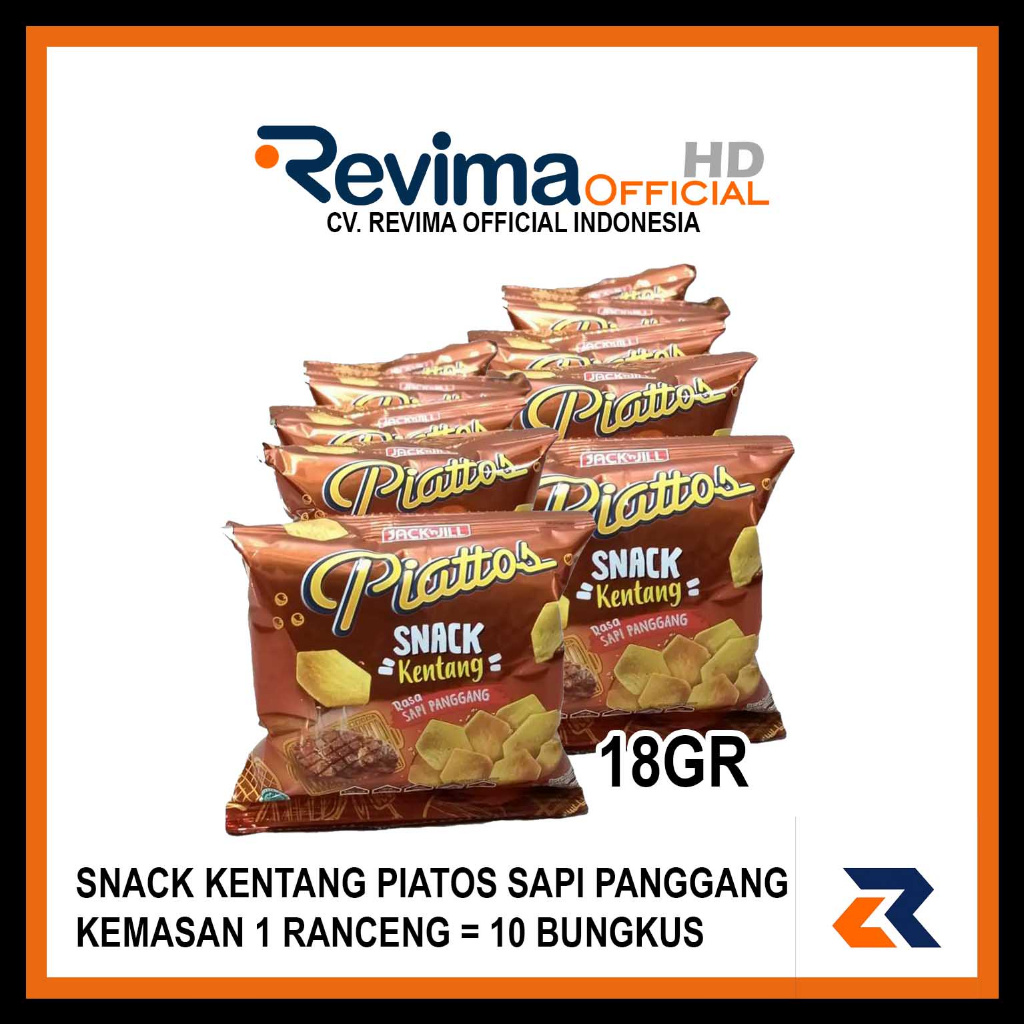 

Snack Kentang PIATTOS 18gr Kemasan 1 Renceng isi 10 Bungkus