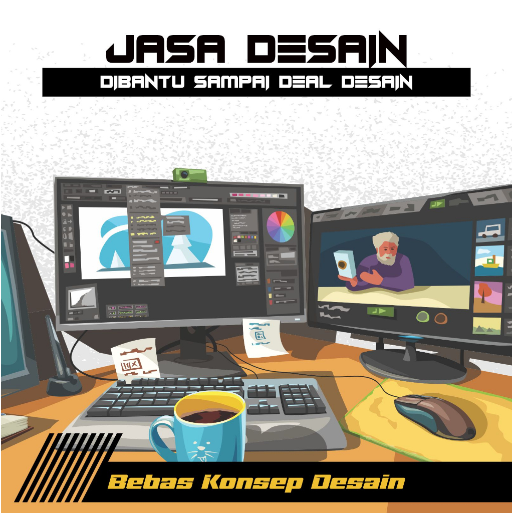 

JASA DESAIN GRAFIS, DESAIN LOGO, SPANDUK, BANNER, KAOS, BROSUR, STIKER, LABEL, KEMASANAN DAN LAIN-LAIN