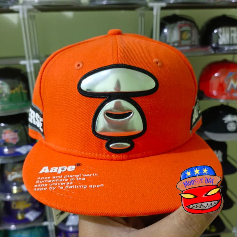 Topi New Era x AAPE, Snapback S-M