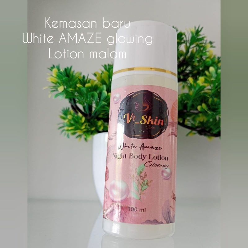 hb malam glowing warna putih vh skin glow