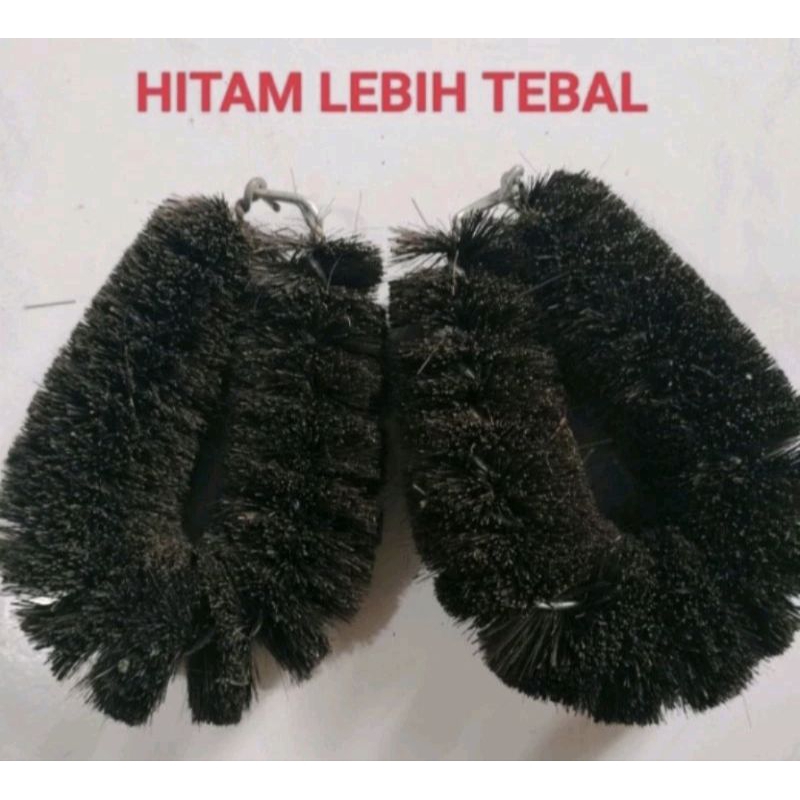 sikat ijuk hitam / coklat kamar mandi khas bangka