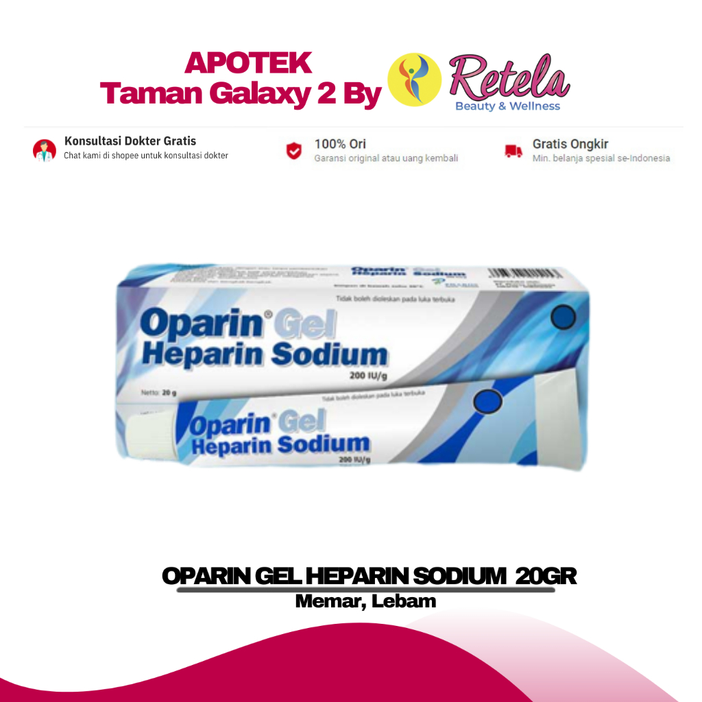 OPARIN GEL 20 GR / HEPARIN SODIUM / MEMAR / LEBAM