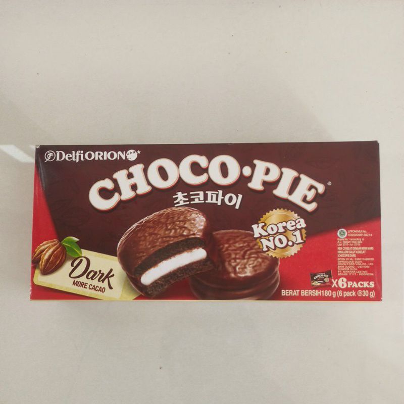 

Choco Pie Korea Dark More Cacao 6 Pcs x 30gr