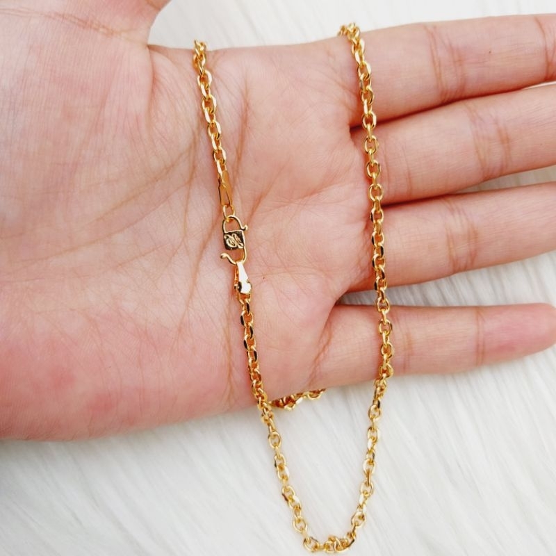 Rantai Kalung Nori 45 cm gold anti karat kualitas premium