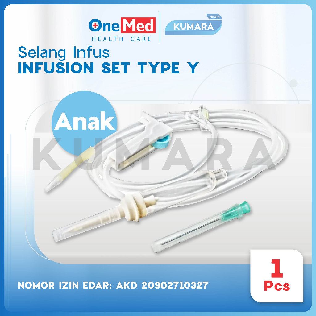 ONEMED - Infusion Set Tipe Y Anak / Selang Infus Anak Tipe Y Pcs