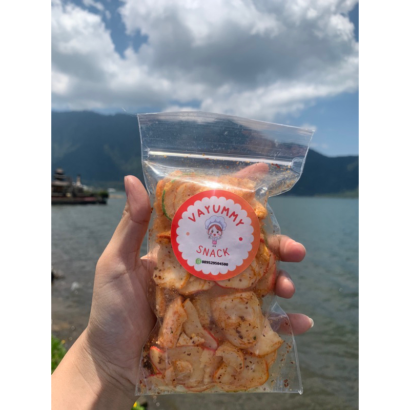 

KERUPUK SEBLAK / KERUPUK SEBLAK PEDAS DAUN JERUK 50gr