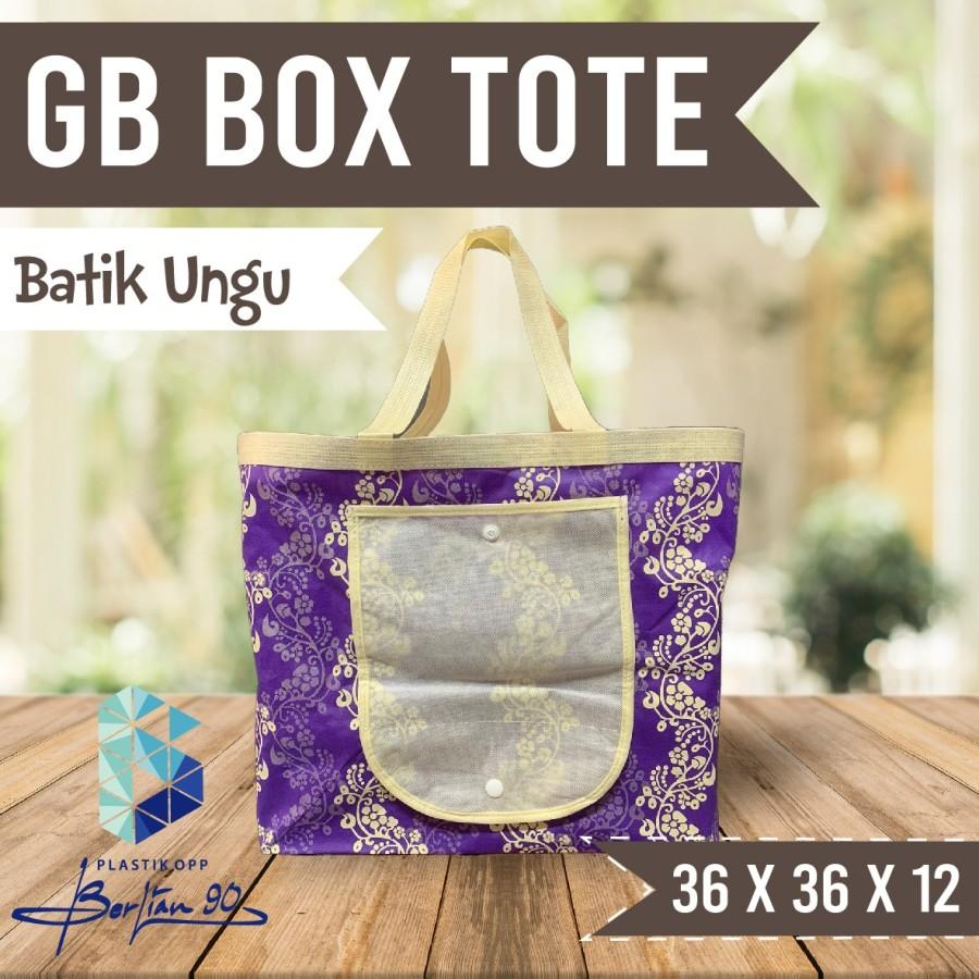 

Goodie Bag Box Tote Bag Box 36x36x12 cm Motif Bunga ada Kantong Di Depan Model terbaru / Tas Hajatan / Tas Ulang Tahun Motif Bunga
