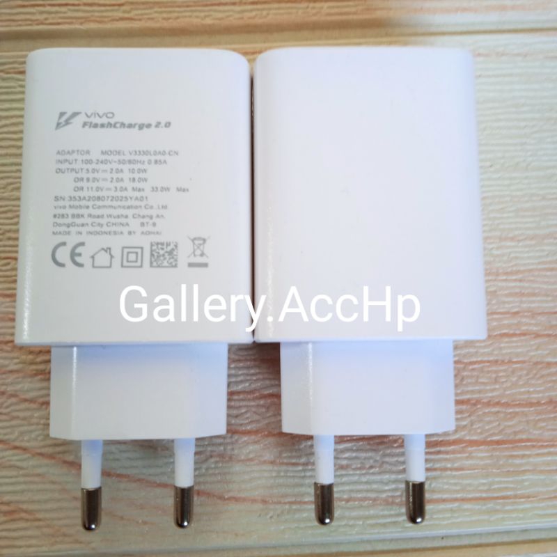 ADAPTOR KEPALA CHARGER VIVO 33W ORIGINAL 100% FLASH CHARGER