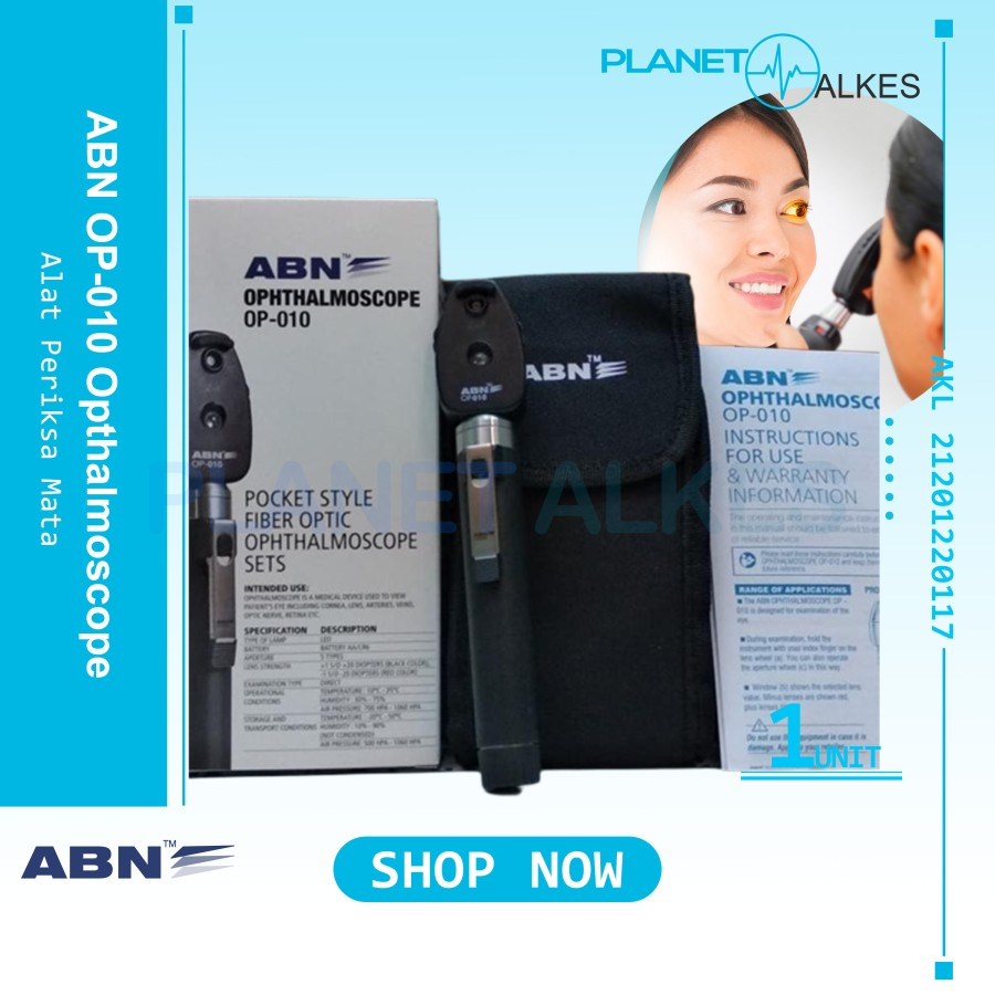 Optalmoskop / Ophthalmoscope ABN OP-010 (Alat Periksa Mata)