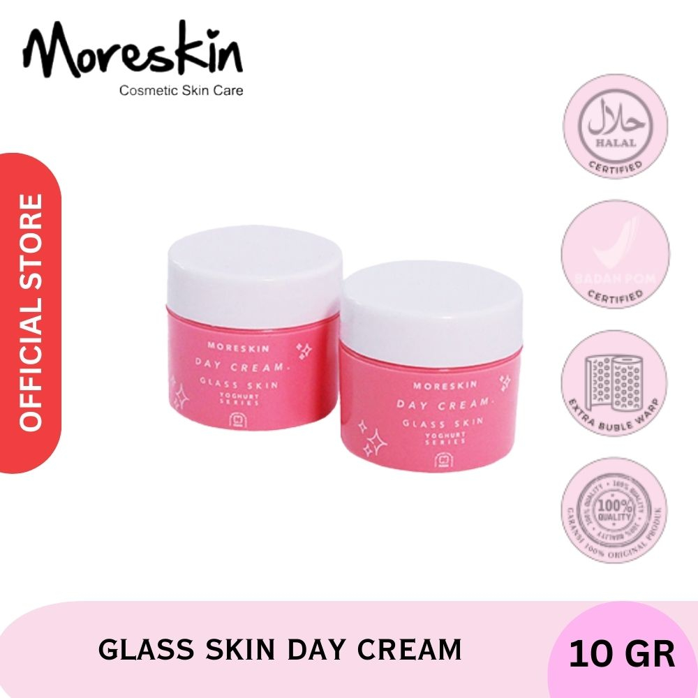Moreskin Glasskin Day Cream Cream Pemutih Wajah Glowing - Crem Pemutih Wajah Bpom - Pemutih Wajah Pr