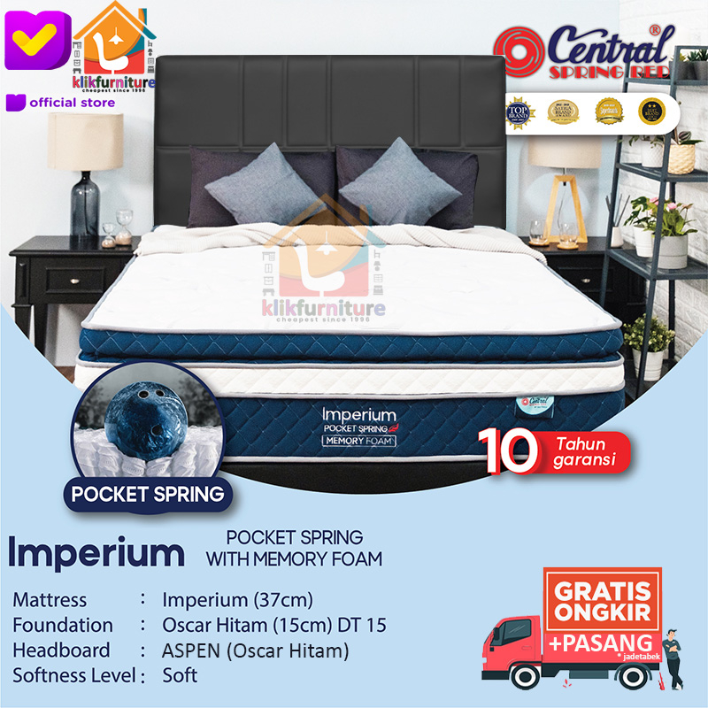 Springbed Central IMPERIUM POCKET Spring Sandaran ASPEN
