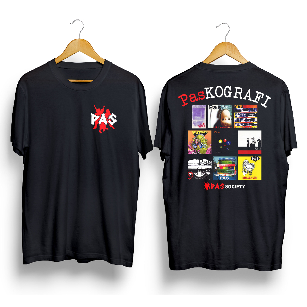 T-shirt Band PasKOGRAFI Kaos Pas Band Kaos Music Kaos Band kaos Distro Pria