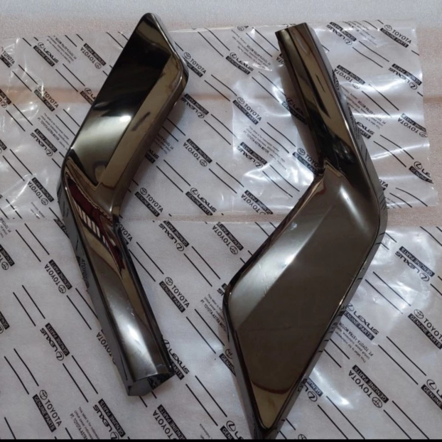 list cover foglamp fortuner VRZ black chrome original