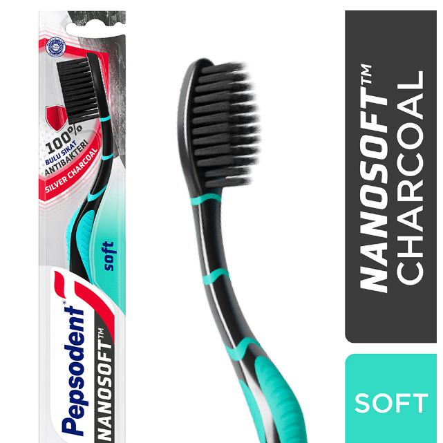 Pepsodent Sikat Gigi Silver Charcoal Soft