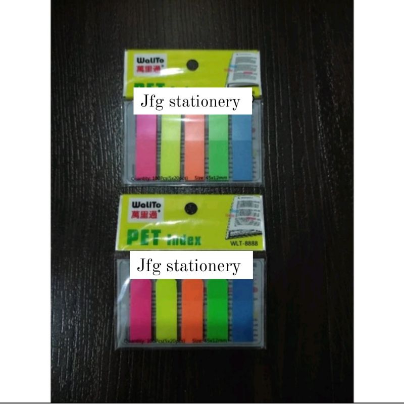 

Sticky Note Plastik 5 Warna 45x12mm 100 lembar