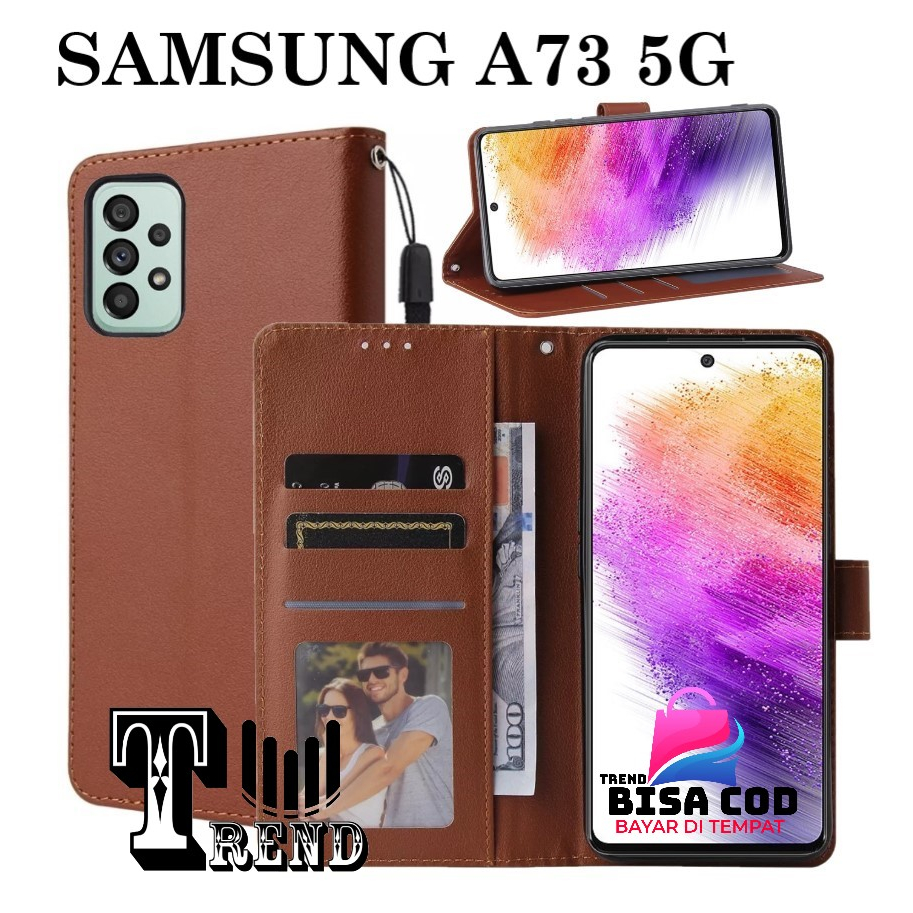 FLIP COVER SAMSUNG A73 5G LEATHER CASE FLIP SAMSUNG A73 5G FLIP CASE TIPE BARU UNTUK SAMSUNG A73 5G