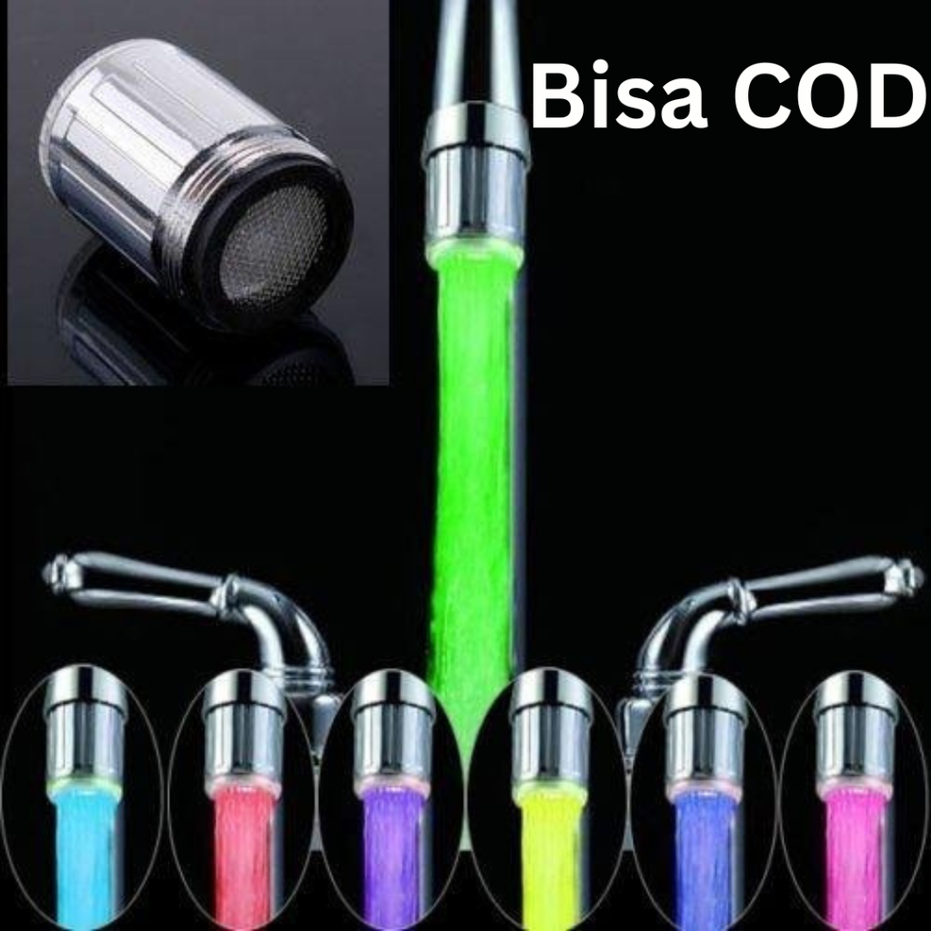 Keran Air LED 7 Warna dengan Konektor