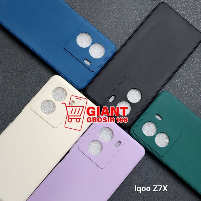 IQOO Z7X IQOO Z7 CASE MACARON SQUARE LIQUID CASE IQOO Z7X IQOO Z7