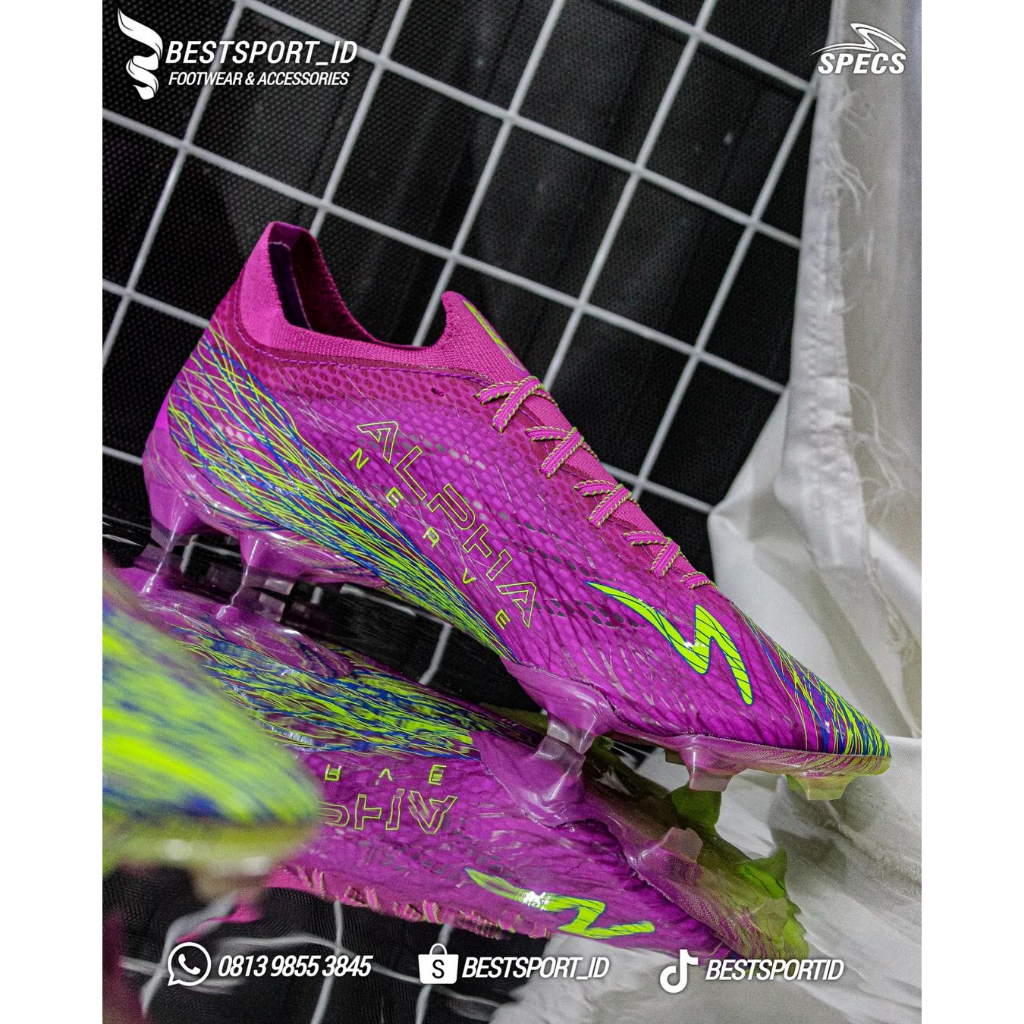 TERBARU Sepatu Specs Bola Alpha Nerve Elite FG Premium BNIB SEPATU FUTSAL SPECS ALPHA NERVE ELITE FG