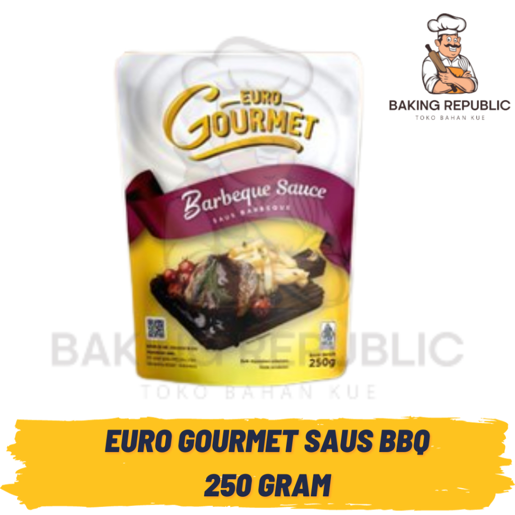 

EURO GOURMET | BBQ SAUCE | 250 GRAM | KEMASAN POUCH | BUMBU BBQ SIAP PAKAI