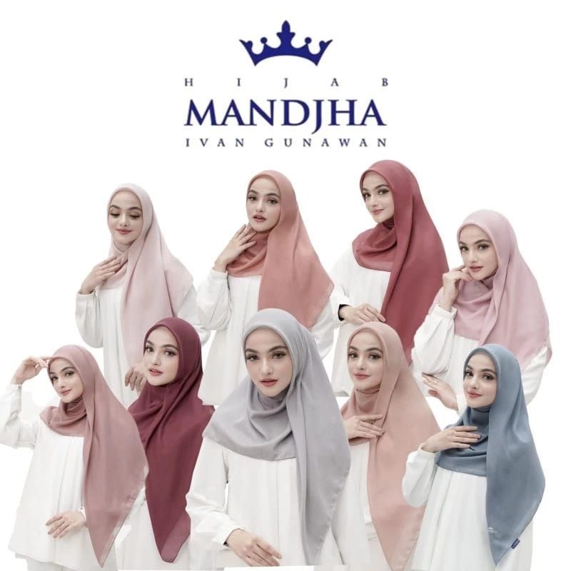MANDJHA Essential Scarf Polos by Ivan Gunawan Jilbab Voal Segi Empat Wanita