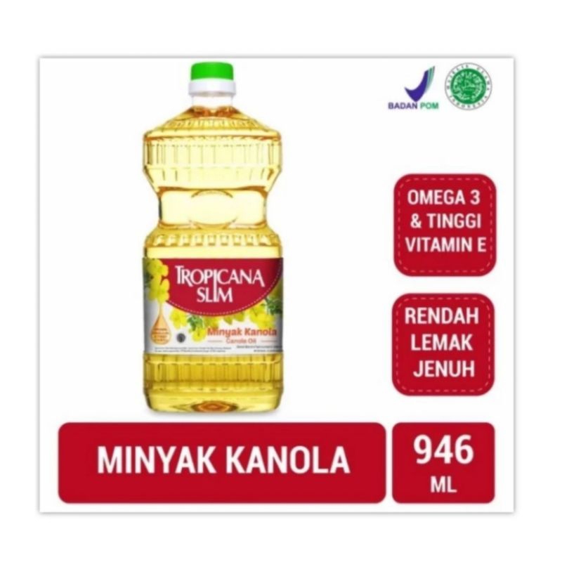 

Tropicana Slim Canola Oil 946 ml Minyak Kanola