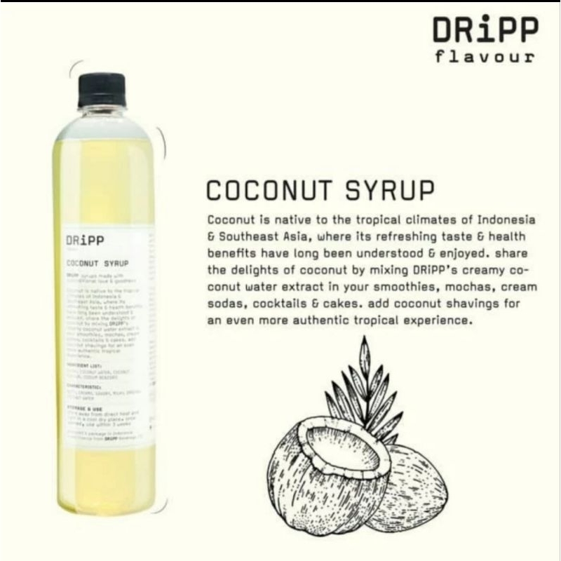 

DRIPP Coconut Syrup - Sirup Kelapa 760ml