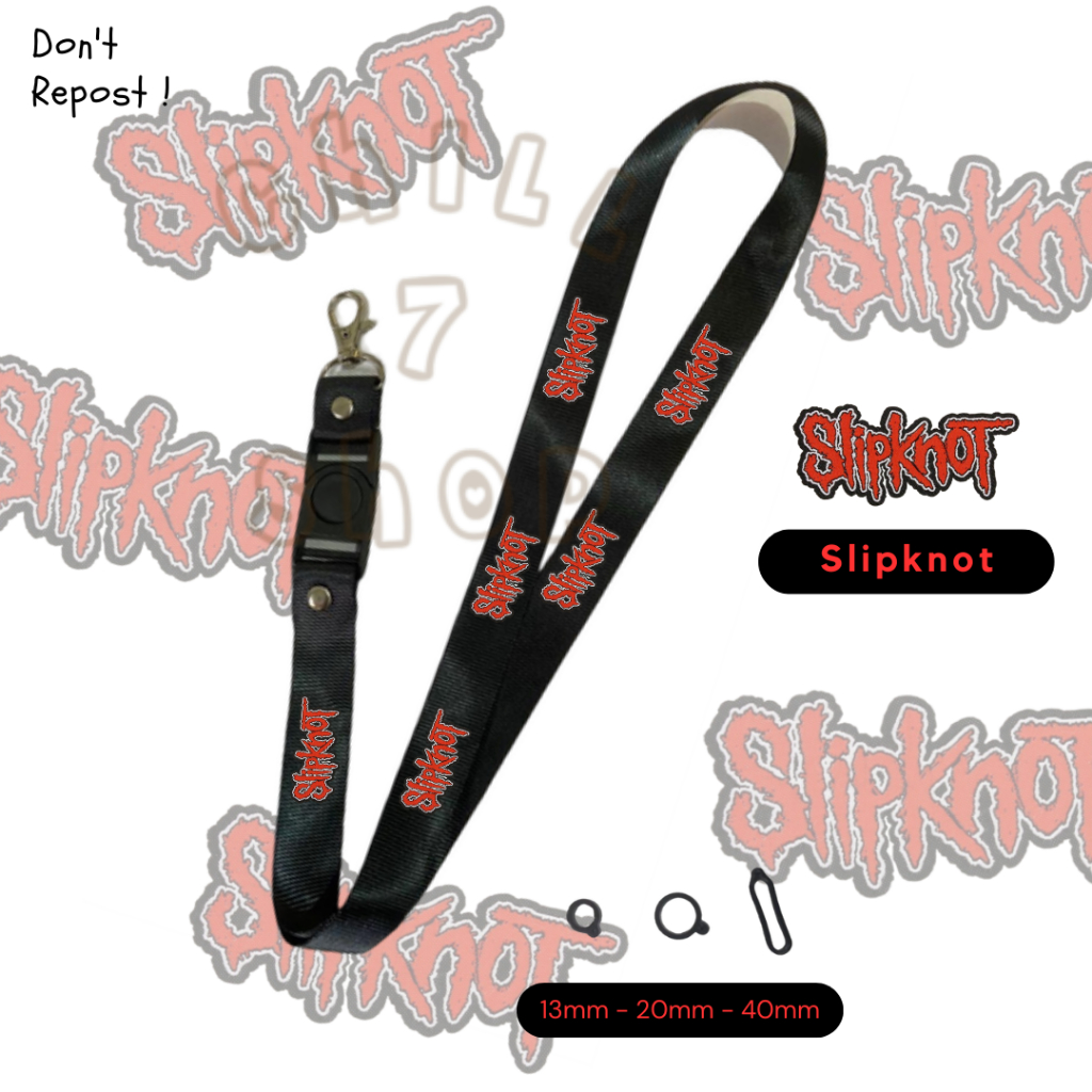 

Lanyard Band Slipknot Custom ID Card Lucu Tali Gantungan Pods Name Tag Kartu Nama Kartun