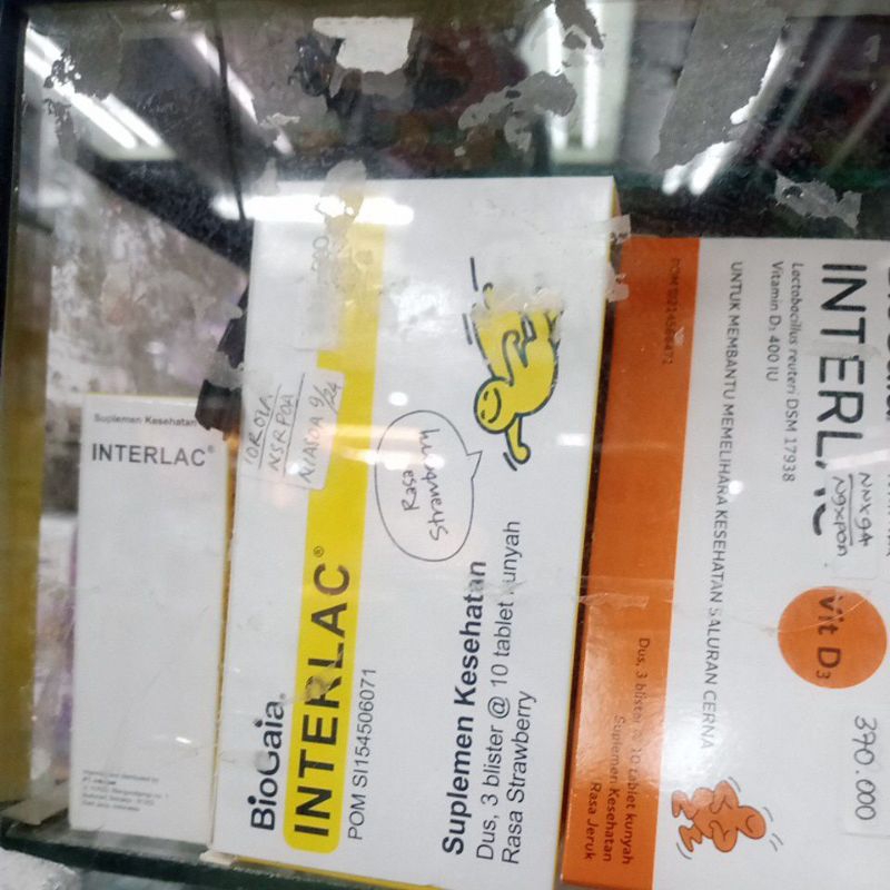 interlac drop interlac sachet interlac tablet kunyah rasa strawberry