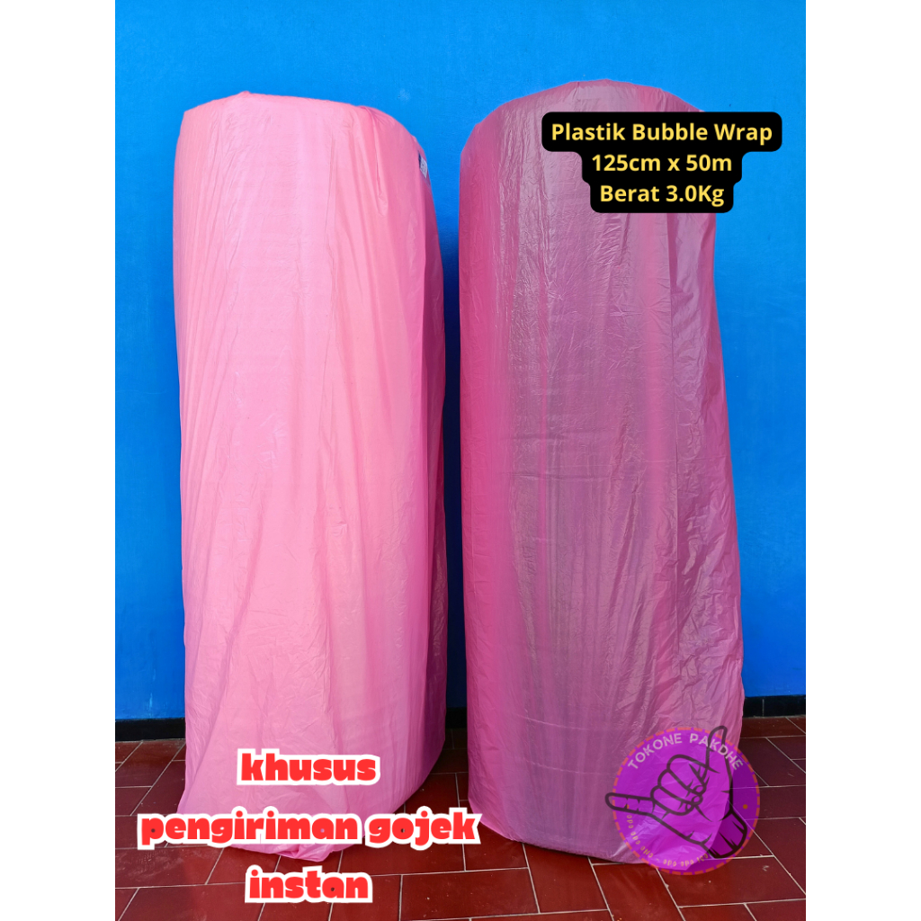 

125x50 Plastik Bubble Wrap Cakra Berat 3Kg Tebal Murah Khusus Instan