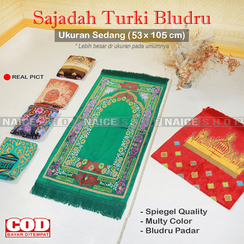 Sajadah Turki Bulu Tebal Ukuran Sedang Spiegel Quality