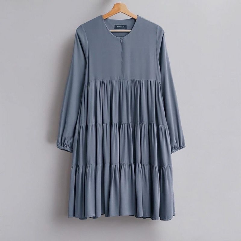SORAYA - TUNIK ELEGAN - TUNIK - Baju Atasan Wanita Model Kekinian Motif Polos - MURAH/Bisa COD/BUSUI