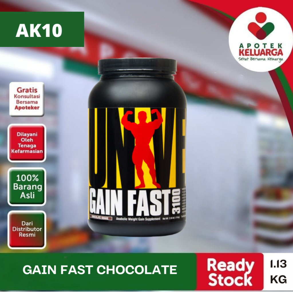 

UNIVERSAL GAIN FAST CHOCO # SUSU PENAMBAH PERFORMA OTOT, STAMINA DAN BERAT BADAN #PADANG