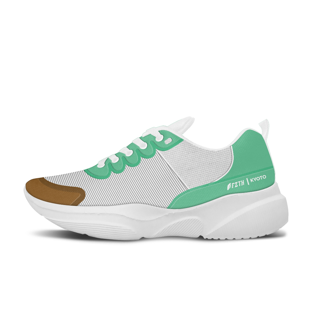sepatu pria sneakers FZTH KYOTO PUTIH HIJAU