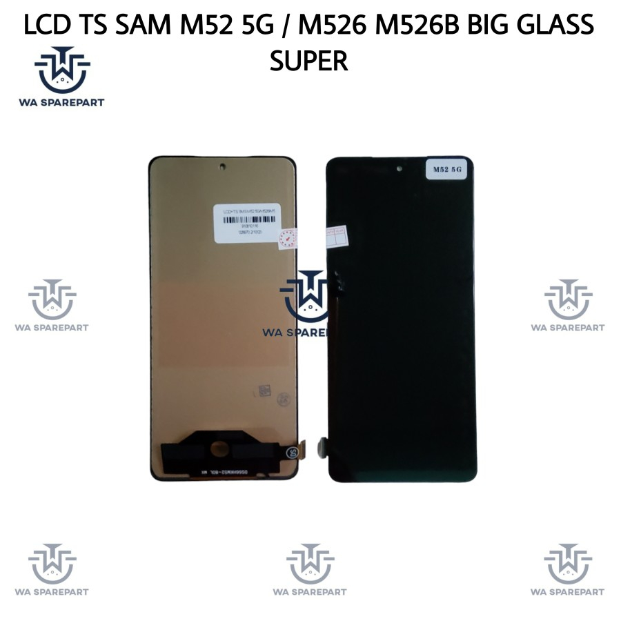 LCD TOUCH SAMSUNG M53 M52 5G / M526 / M526B BIG GLASS SUPER ORIGINAL