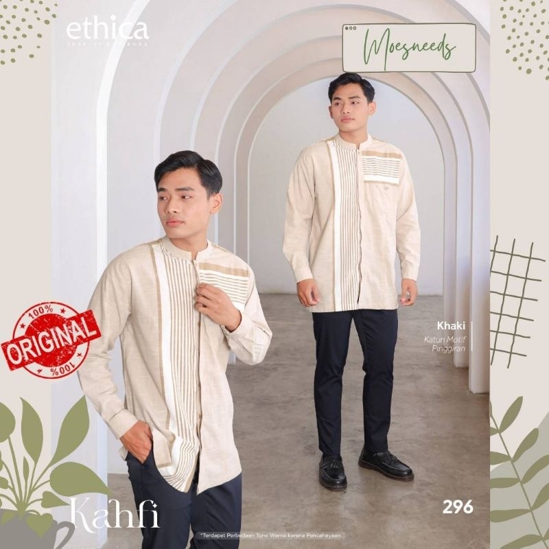 Ethica Baju Koko Pria Lengan Panjang Kahfi 296