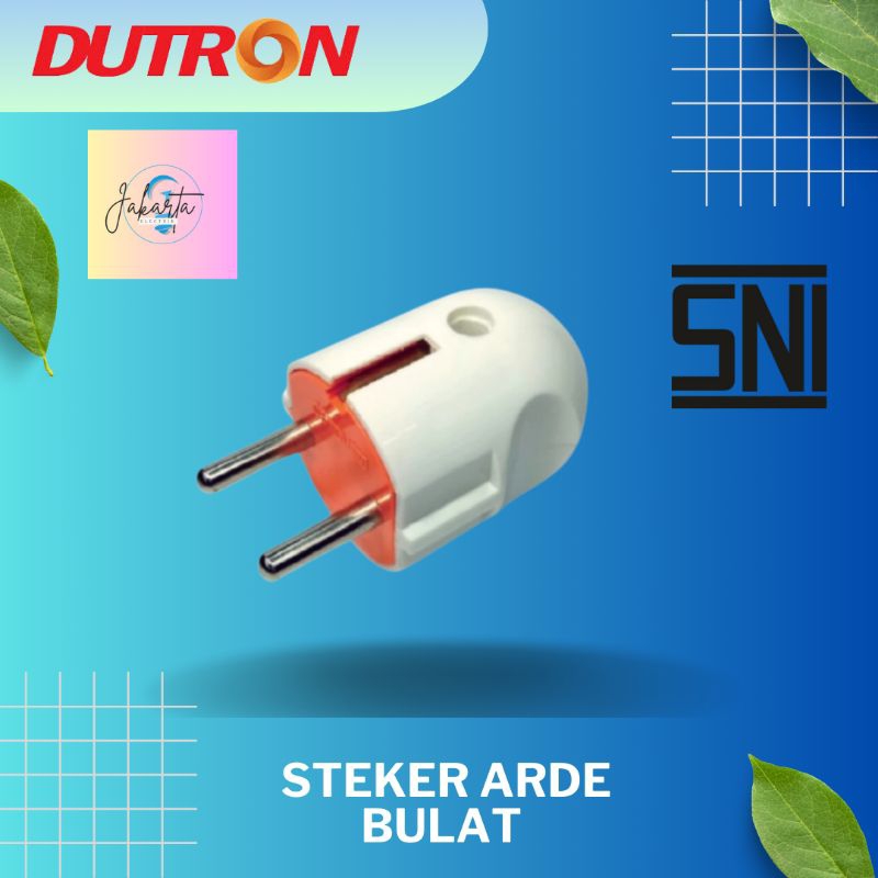 Steker Arde Bulat Colokan Listrik Pin Kuningan