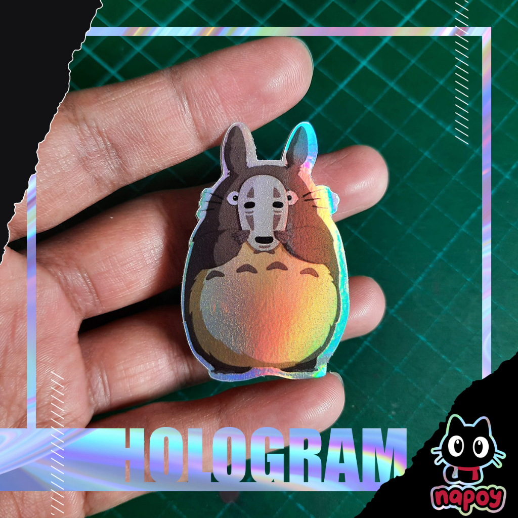 

Stiker Hologram Anime My Neighbor Totoro No Face