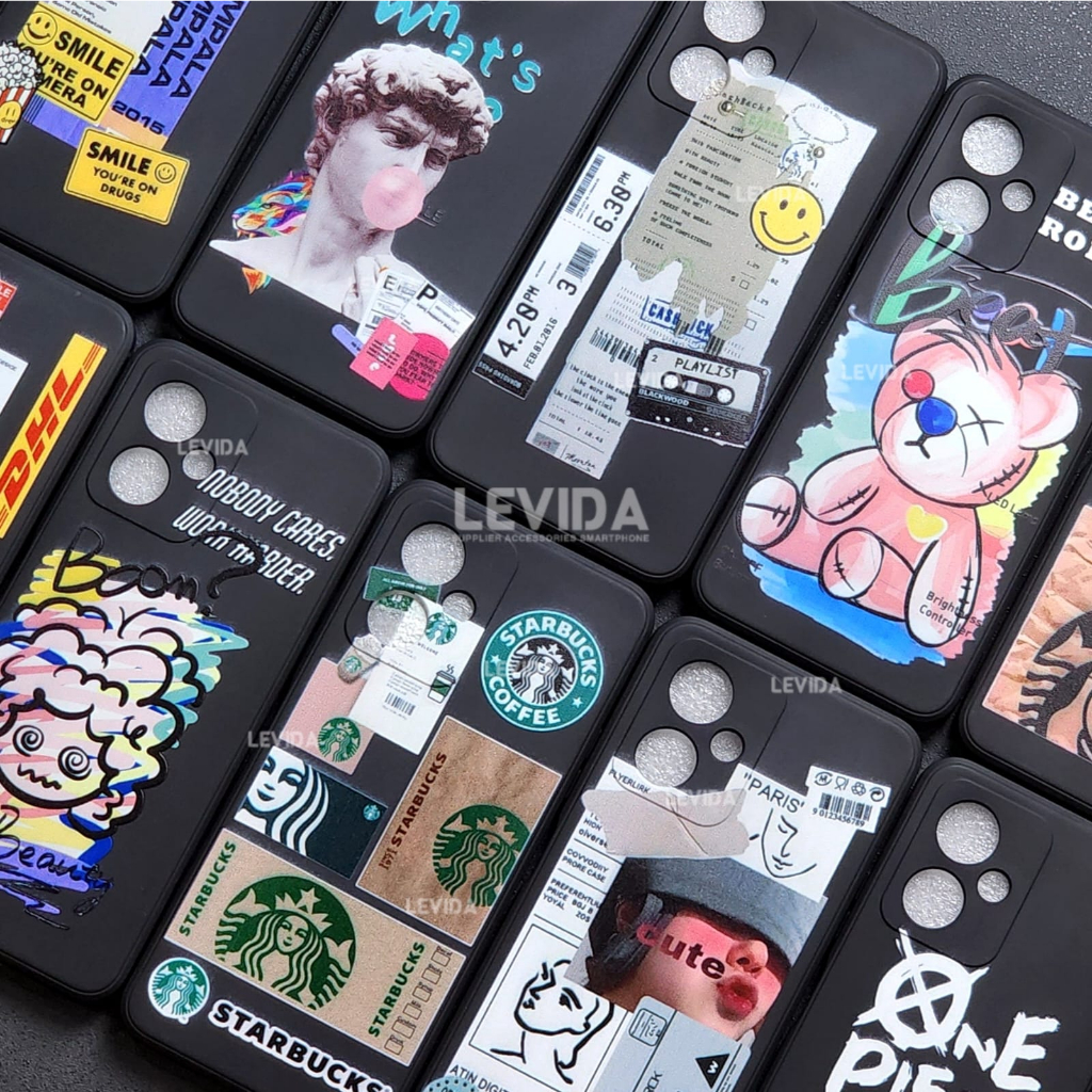 Case Macaron Gambar Lucu / Macaron Black Soft Case Black MAC04 Oppo Reno 7Z Oppo Reno 8Z Oppo Reno 8 5G  Oppo Reno 8 Pro Oppo Reno 8 Pro Plus  Oppo Reno 8T 4G  Oppo Reno 8T 5G