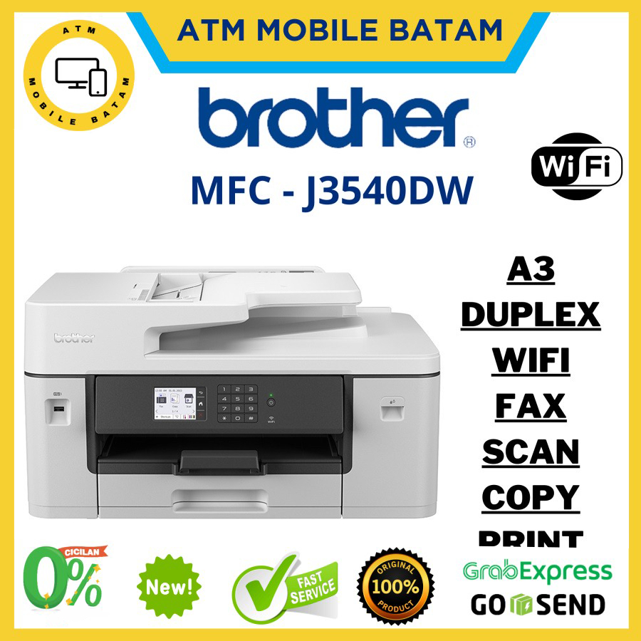 Printer Brother MFC-J3540DW A3 Print Scan Copy Fax Wifi