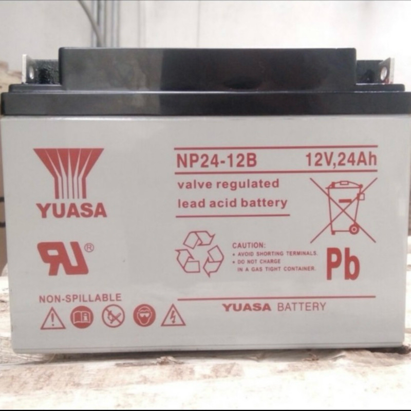 Aki Kering Baterai vrla Yuasa NP24-12 12v 24ah 12 v 24 ah