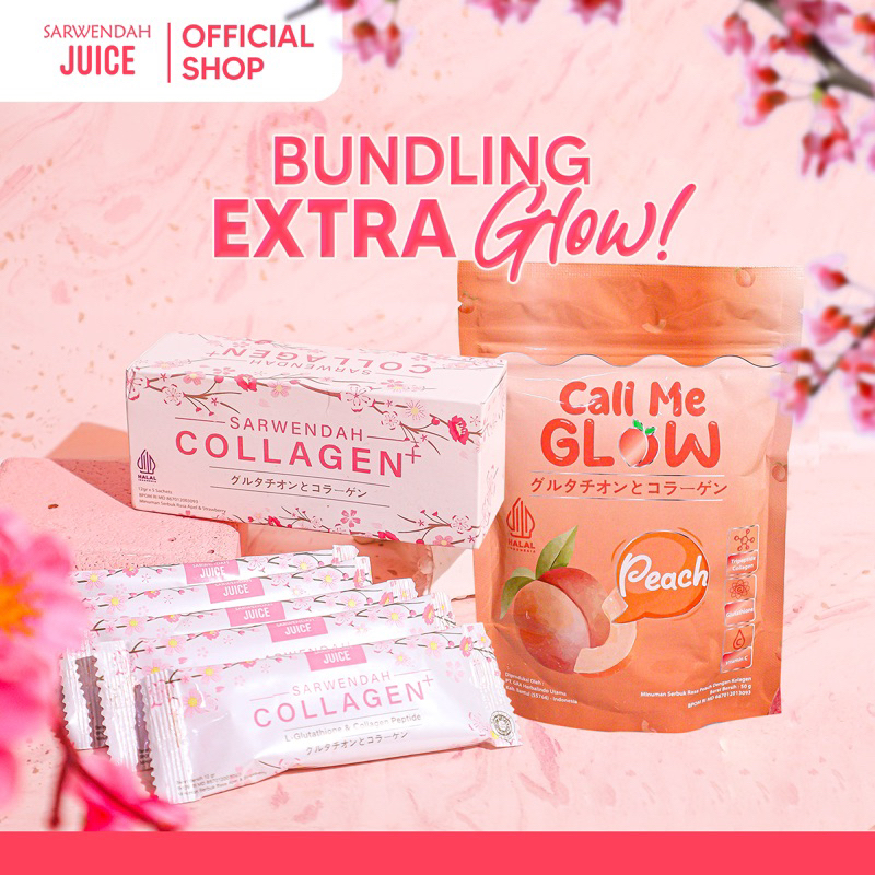 Apotik_Nugroho Sarwendah Juice (Isi 2) Sarwendah Collagen 5 Sachet & Call Me Glow 50Gr - 2 Pcs
