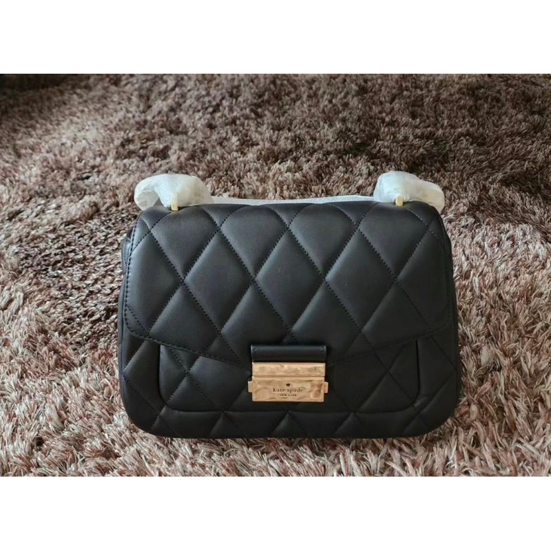 KS Carey Smooth Quilted Leather Black