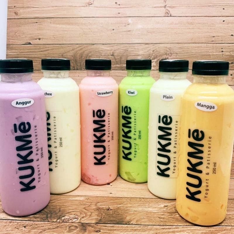 

Kukme Yogurt Drink Homemade Thick Creamy 250ml Yoghurt