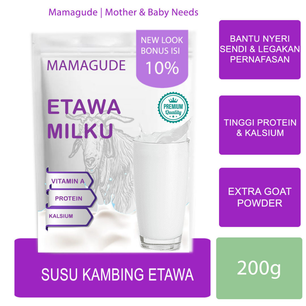 

Susu Kambing Bubuk Untuk Paru Susu Penggemuk Badan Susu Sendi Tulang Asam Urat Susu Penambah Berat Badan Susu Kambing Etawa Bubuk 1kg Etawalin Susu Kambing Etawaku Mamagude